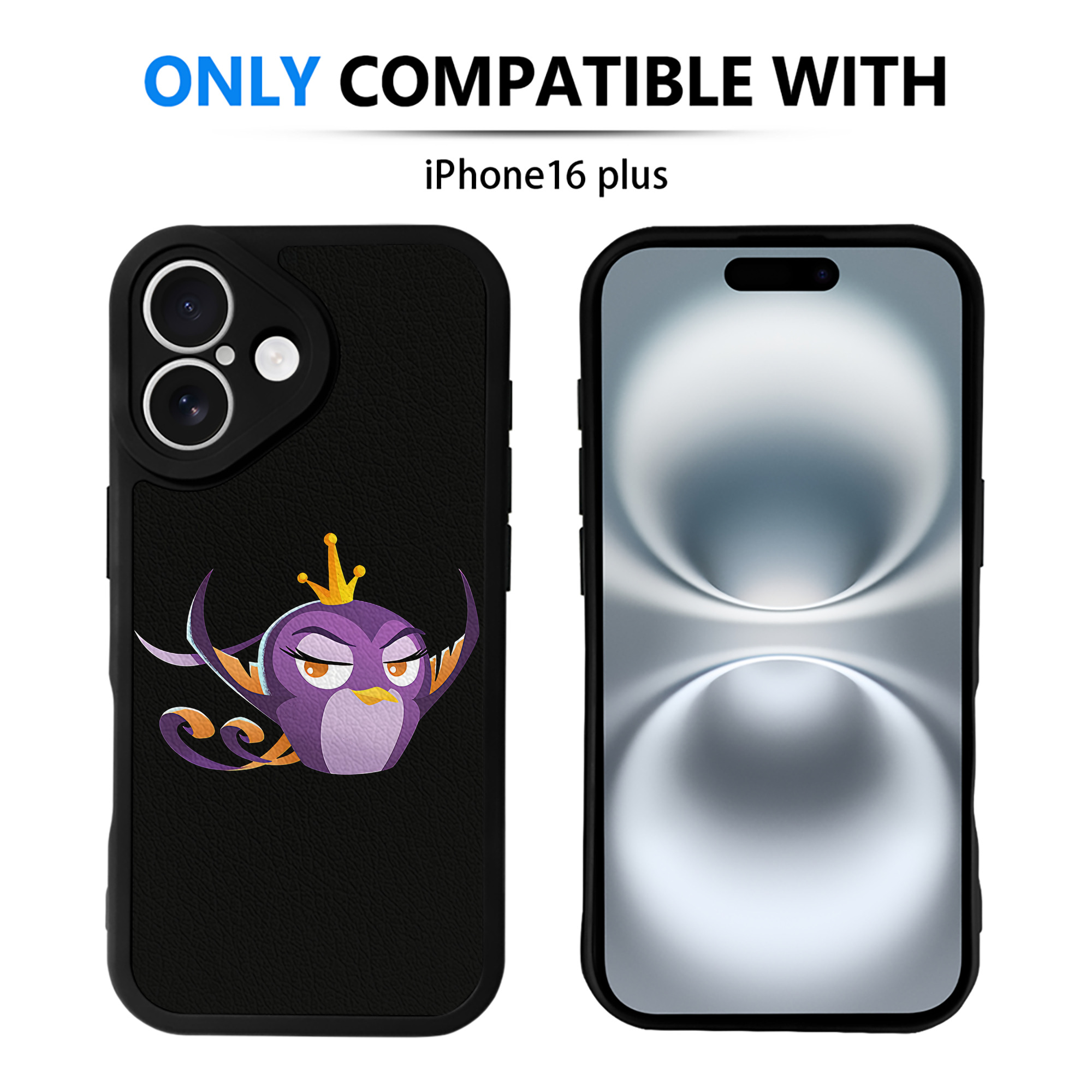 （画像用） Angry Birds アングリーバード 【iPhone 16シリーズ対応】シリコンスマホケース（レザー調） 材質：シリコン